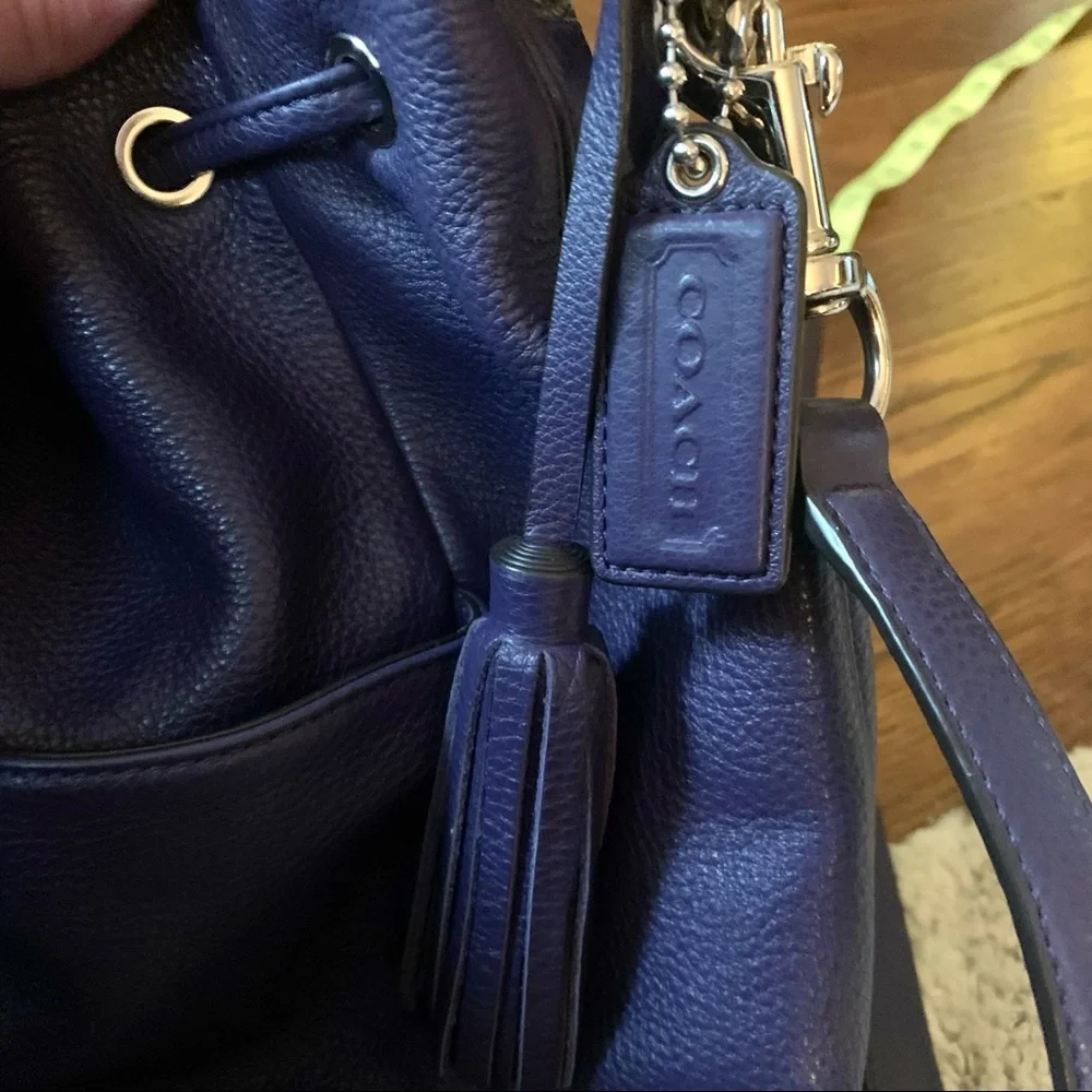 SOLD - COACH Indigo Avery leather drawstring bucket bag - Picture 11 of 12